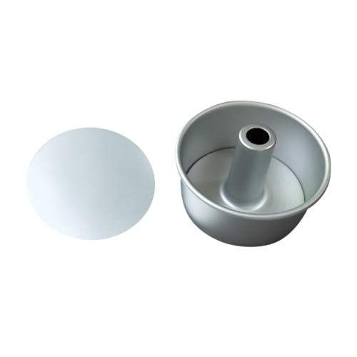 Toyvian Molde Redondo para Tartas de Aluminio con Fondo Desmontable para Repostería DIY con Transferencia Térmica Rápida y Diseño Seguro para Hornear y Desmoldar Fácil