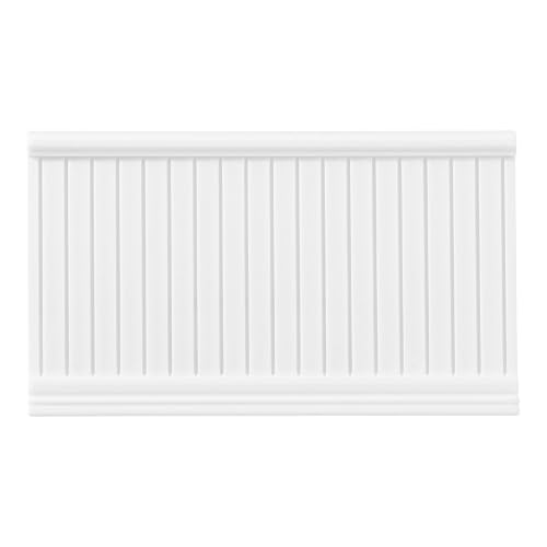Kisangel 5 Pack Miniature Dollhouse Wall Panels, Wainscoting Paneling & Wall Trim Set, Dollhouse Interior Decor Accessory for Mini Building Models