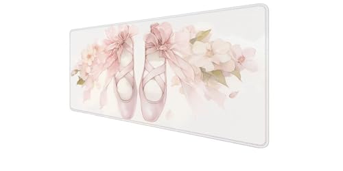 Mouse pad pour PC et ordinateur portable tapis de souris XXL étanche fleur