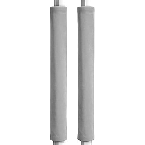 DAZZLEEX 2PCS Refrigerator Oven Door Handle Cover Kitchen Appliance Protector Home Decors 40 * 12cm Grey Cover