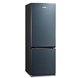 COMFEE' 冷蔵庫 150L 幅47.9㎝ 自動霜取り 温度調節 省スペース 耐熱天板 大容量 2ドア 右開き 一人暮らし ふたり暮らし用 スリム RCB150DS1JP(E) グレー