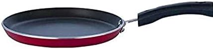 Vinod Zest Aluminium Pancake Pan Crepe Pan Non Stick Roti & Dosa Pan for Induction Hob | 25cm, 4mm Thick.