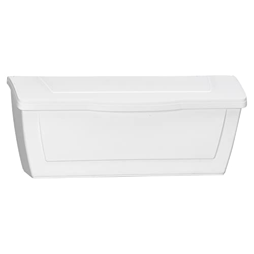 Horizontal Wall Mount Mailbox - Mail Box Letter - Weatherproof - Made In Canada (White) #TOP16