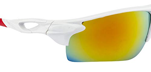 Image of clark n palmer UV Protected Sports Unisex - (CNP-SM-207 I Free Size |Red Mirror Lens)