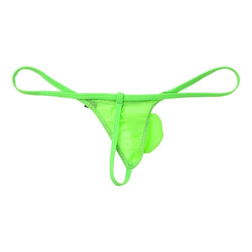 Men's See Through Mini Thongs Bulge Pouch T-Back G-String Nylon Sheer Low Rise Micro Tangas4