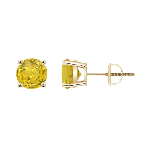 Peetmani Gemstone पुष्पराज रत्न कान का इयररिंग सोने का टॉप्स A1++ Igl Certificate Original Pukhraj Stone Gold Earrings For Mens Yellow Sapphire Ear Stud For Unisex Wear कुंडल गोल्ड-image-8