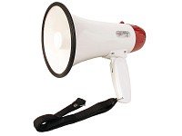 Infactory Megaphon 10 Watt mit Sirene und Tragegurt