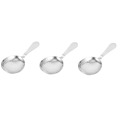 SOLUSTRE 3pcs Cocktail Strainer Bar Bartending Strainer Muddler for Cocktails Set Easy to Use Washable for Bartending