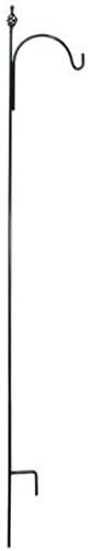 tssthn 90 -Inch, Hammered Nickel, Tall, Heavy Duty, Single Shepherd Hook