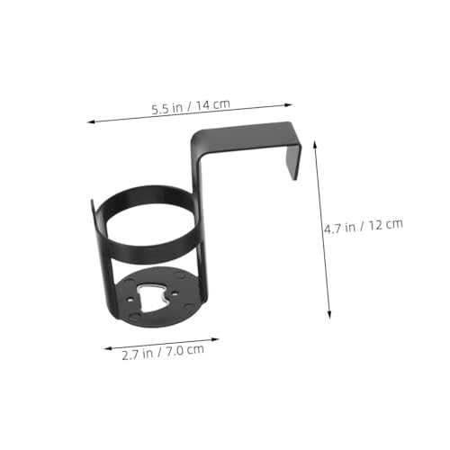 Portavasos portátil negro para puerta de carro 2 pcs miniatura 4