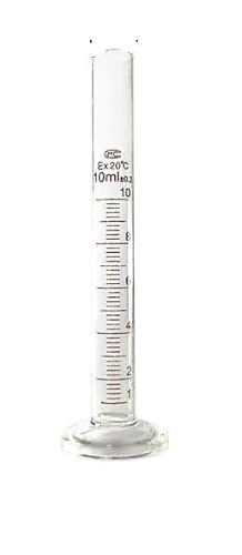 10ml Glass Measuring Cylinder - Precision Industrial Testing & Quality Assurance Laboratory Instrument