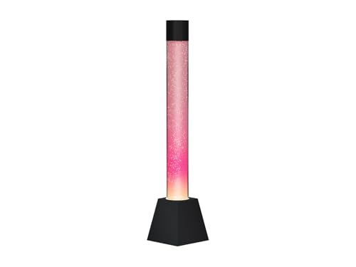 Vente-unique - Colonne de bulles d'eau - LEDs à couleur changeante - Noir - H. 130 cm - WOBY