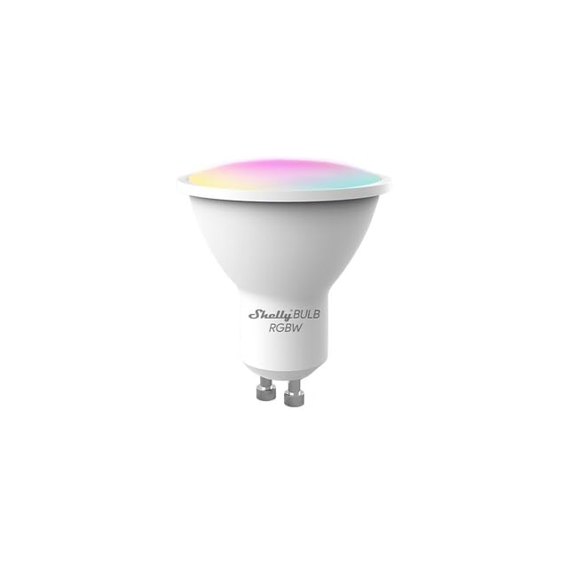 AEsmart - Shelly DUO GU10 White/Rgbw 5W WiFi Smart Light Bulb LED Work with Googles Home 220-240V Dimmable Timer Function Mаɡiс Bulb (RGBW SA)