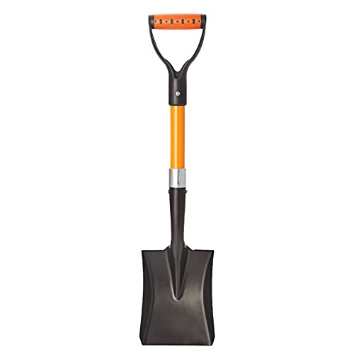 Dikuyeel Shovel For Digging, 28 Inches Garden Shovel With D-Grip, Metal Small Shovel For Gardening, Square Garden Shovel For Digging, Fiberglass Handle #TOP3