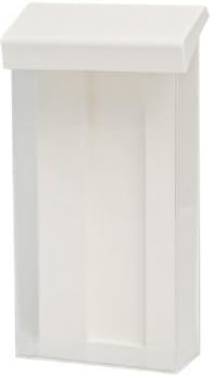 Clear-Ad - Outdoor Brochure Holder 4x9 with Lid - Outside Waterproof Wall Mount Literature Box - Outdoor Envelope Holder - SRE-49 (Pack of 5)