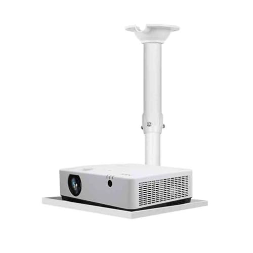 Soporte para proyector telescópico y ajustable GLigeT, bandeja de techo blanca para oficina