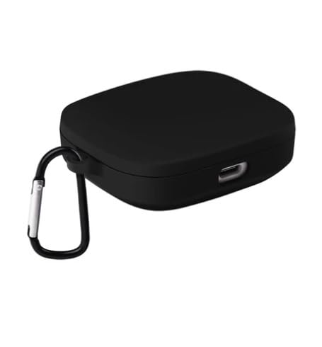 Colorcase Front & Back Full Protection Silicon Case Cover for Redmi Buds 6-Black Earbuds Not Included