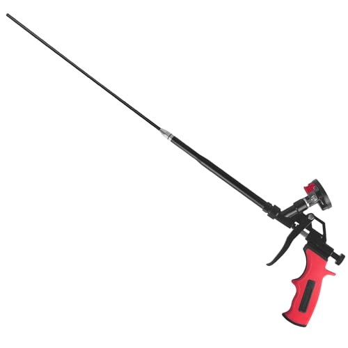 Pistolet à mousse extensible 63cm – Panier revêtu PTFE antiadhésif, pistolet professionnel pour mousse expansée, calfeutrage, isolation, remplissage,...