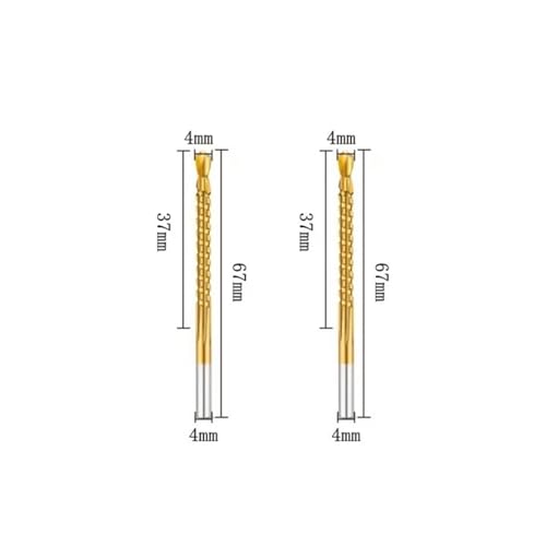 Juego de 2 brocas helicoidales de 5 mm HSS para madera y metal miniatura 3