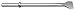 Champion Chisel, 1-1/8 by 6-Inch Hex Shank, 14-Inch Long by 3-Inch Wide Chisel - Designed for 60lb & 90lb Pneumatic Hammers