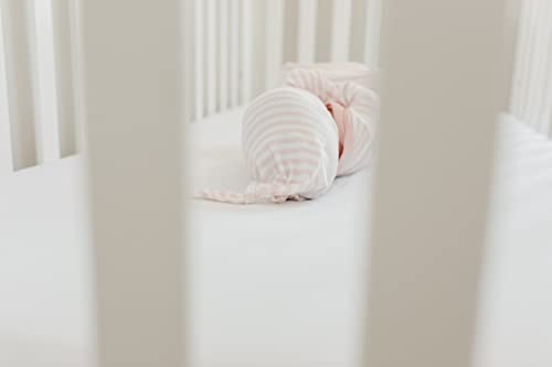 Image of Copper Pearl Baby Beanie Hat Top Knot Stretchy Soft Winnie