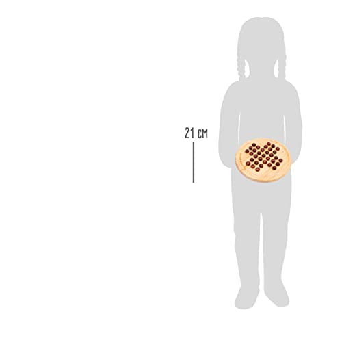 small foot Solitär Holzkugel Gesellschaftsspiel für Kinder, aus Holz, Ø ca. 21 cm, ab 5 Jahren, 2933