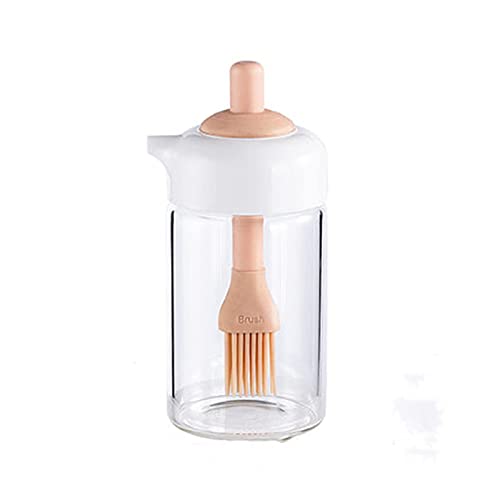 ROM Products Brosse de Cuisine Brosse à Huile de Silicone avec Bouteille Brosse de Cuisson pour Barbecue 230ML Pinceau applicateur de Barbecue Cover