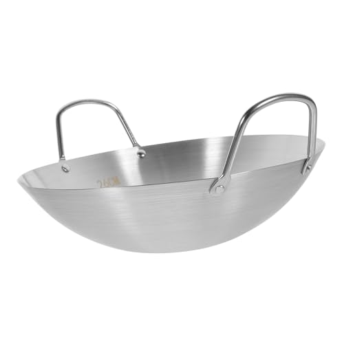 Wok de acero inoxidable Alipis grande con fondo redondo miniatura 1