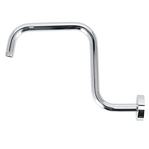 Estensione del Braccio Doccia a Forma di S, 13'' Braccio di Prolunga per Soffione Doccia in Acciaio Inox a Forma Braccio Lungo per Soffione Doccia con Curva a Collo Oca Staffa per Casa e Albergo(UN)