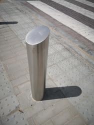 MaxsafeBranded Safety Traffic Bollard 120 cm Height x140 mm Dia for Community areas, Parkings, Landscape, Parks etc