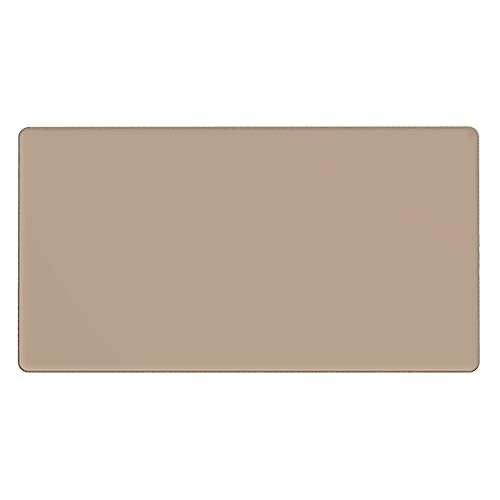 Tapis de souris extra large HYTTER marron clair en caoutchouc avec bords cousus de précision