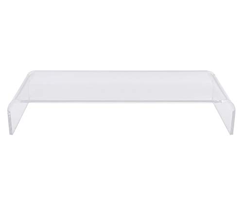 EasyPAG Acrylic Monitor Riser Stand Desktop Free Standing Computer Monitor Stands with Silicone Anti-Slip Feet for Laptop Screen Tablet TV LCD, Desk Riser Leg Lift,20.5 inch,2 Pack