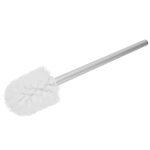Toilet Brush Set Wall Mounted Space Aluminum Ceramic Holder Modern Simple Bathroom Cleaning Tool Matte Black 8x11cm 25cm - Image 2