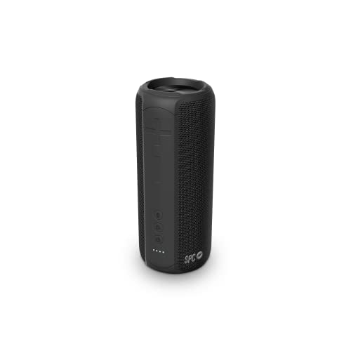 Spc Sound Zenith Altavoz Portátil Inalámbrico, Bluetooth 5.0, Potencia 24w, 12h Batería, Resistente Al Agua Ipx7 , True Wireless Stereo, Usb-C, Diseño Textil Con Correa, Color Negro Spc Sound Zenith Altavoz Portátil Inalámbrico, Bluetooth 5.0, Potencia 24w, 12h Batería, Resistente Al Agua Ipx7 , True Wireless Stereo, Usb-C, Diseño Textil Con Correa, Color Negro