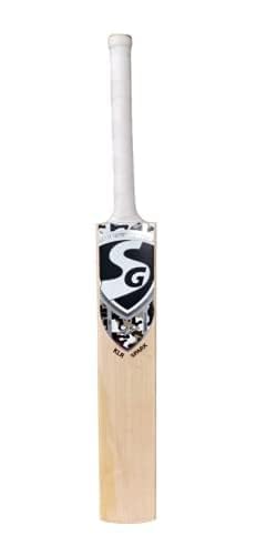 JAHANA Cricket Bat Size 6 Popular Willow with Cover for Plastic Tennis Rubber Ball Black White