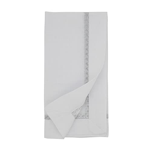 Servilletas bordadas cuadradas set 4 piezas 20x20 pulg miniatura 3
