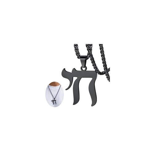 FaithHeart Chai Necklace Hebrew Protection Pendant Jewelry for Love Family Charms