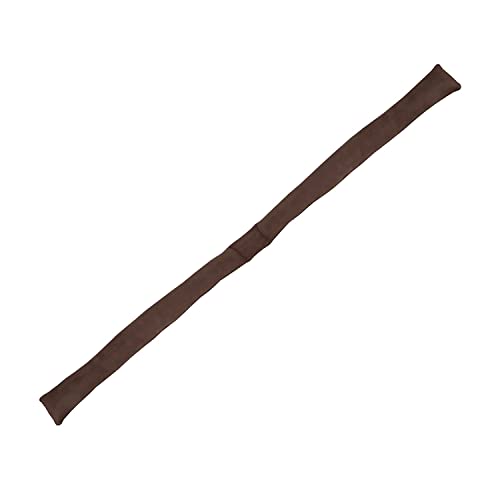 Home District French Door Draft Stopper - Weighted Under Door Draft Blocker, Apartment Noise Blocker, Window Draft Dodger, Winter Door Insulation Strip - 72 Inches Long - Chocolate Brown by HOME DISTRICT - Image 3