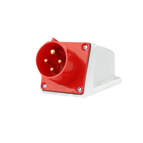 Conector industrial 4P 16A impermeable macho hembra 380V pared 2