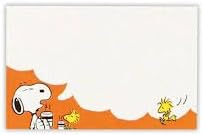 ホールマーク ミニメッセージカード スヌーピー 両面 7056 オレンジ 8枚入 グリーティングカード 文房具 オフィス用品 Amazon