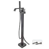 This 360° swivel Miscelatore Vasca Freestanding can be adjusted to any angle for easy access to any area of ​​the bathtub. When not in use, turn the nozzle to one side. Very save space in your bathroom.