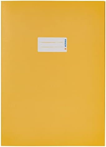 HERMA 5505 okładka na zeszyt A5, zielona, okładka na zeszyt z polem na opis, z mocnego papieru z recyklingu i bogatych kolorów, ochraniacz na zeszyty szkolne, kolorowe