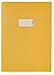 Produktbild HERMA 5521 Heftumschlag A4 Papier Gelb, Hefthülle mit Beschriftungsfeld aus kräftigem Recycling Altpapier & satten Farben, Heftschoner für Schulhefte, farbig