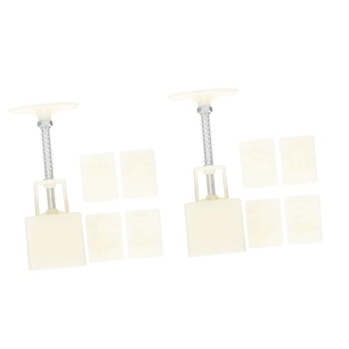 Hemobllo 2 Sets Creative Green Bean Cake Mold Non Stick Mahjong Style Press Mold for Moon Cakes for Home Baking for Desserts Fondant present for Baking Enthusiasts