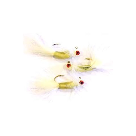 Wahoo Grub Fry Jig 1/16 oz #2 Sickle Hook (Glow) Cover