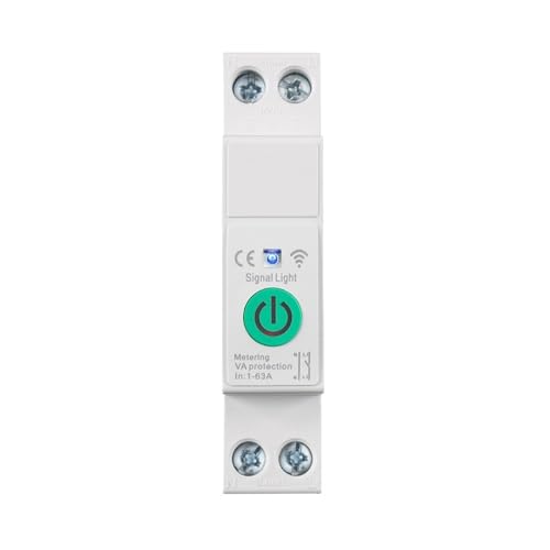 Disjoncteur 1-63 A 1P avec compteur d'énergie kWh et relais temporisé