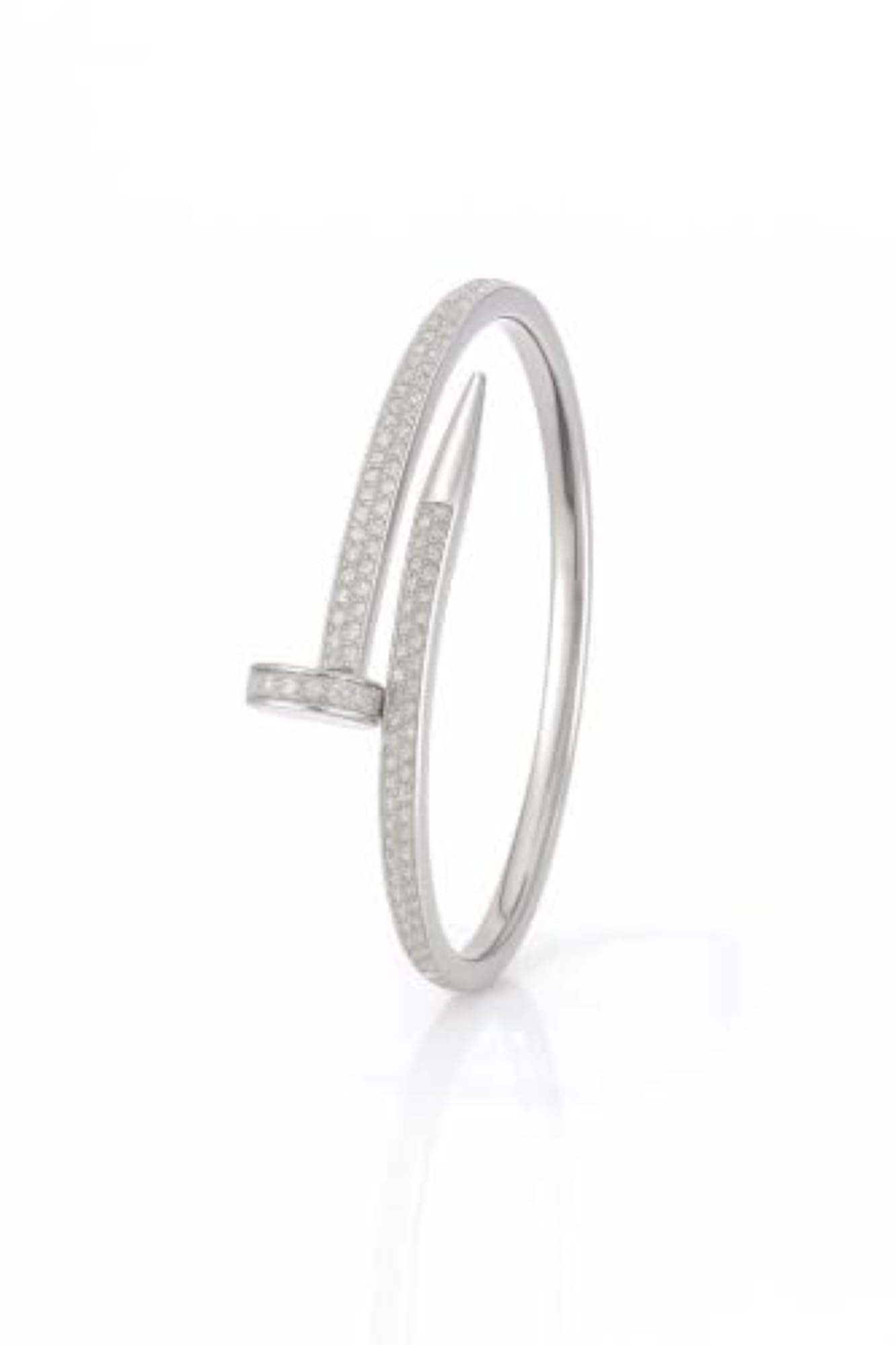 Women's 925 Sterling Silver Bolt of Grace Bangle