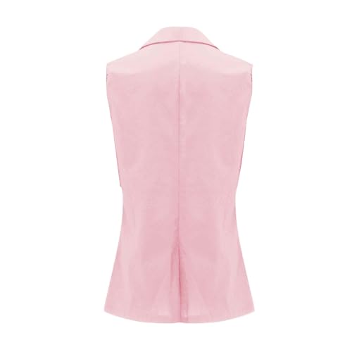 Summer Sleeveless Blazer Vest for Women Button Down Work Business Blazer Vests Waistcoat Business Casual Outfits3