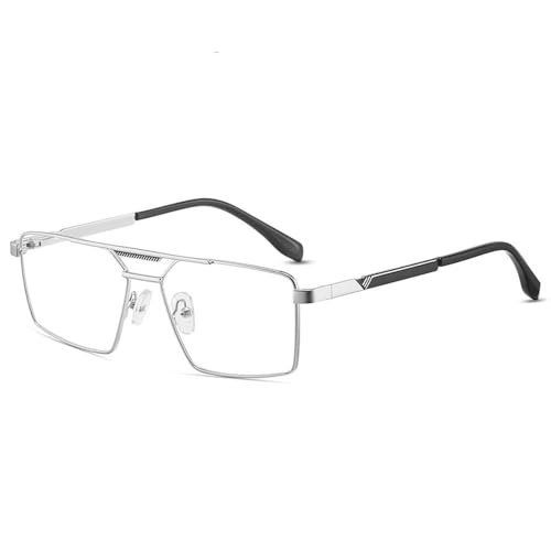 Monture de lunettes de vue en métal design double faisceau confortable
