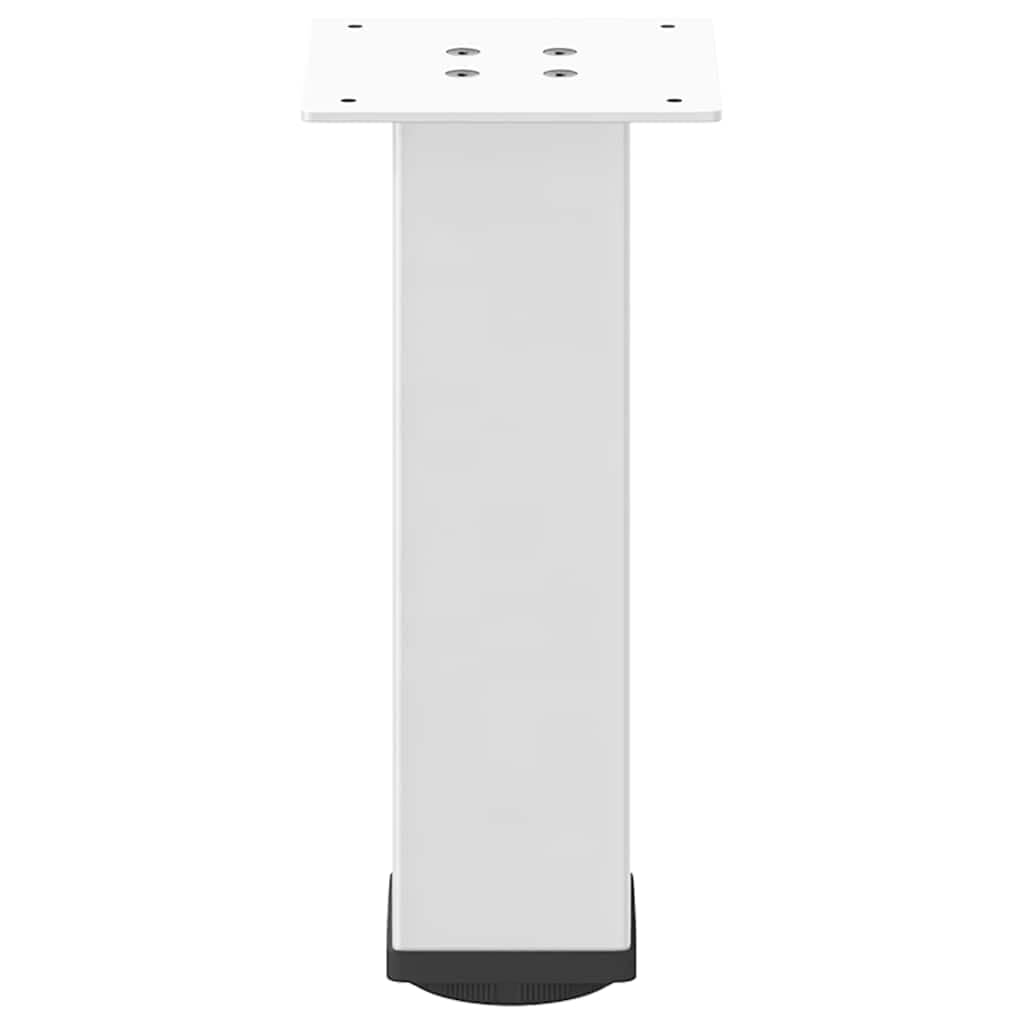 Gambe per tavolino 4 pezzi 42-44 cm Acciaio Bianco
